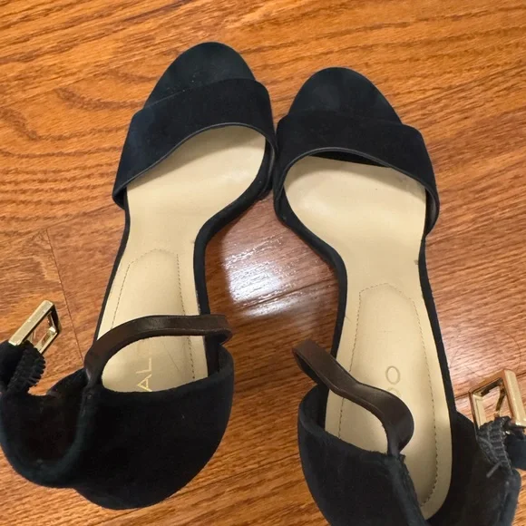 ALDO Black Strappy Heels - Picture 6 of 12